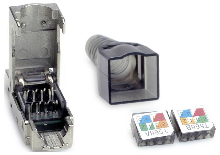 Produktbild: Value 26.99.0371 VALUE feldkonfektionierbarer RJ-45 Stecker Kat.6 (Class E), STP 26.99.0371 Silber 1 St.