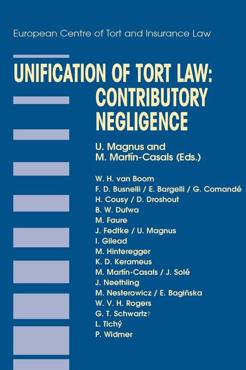 Produktbild: Unification of Tort Law: Contributory Negligence