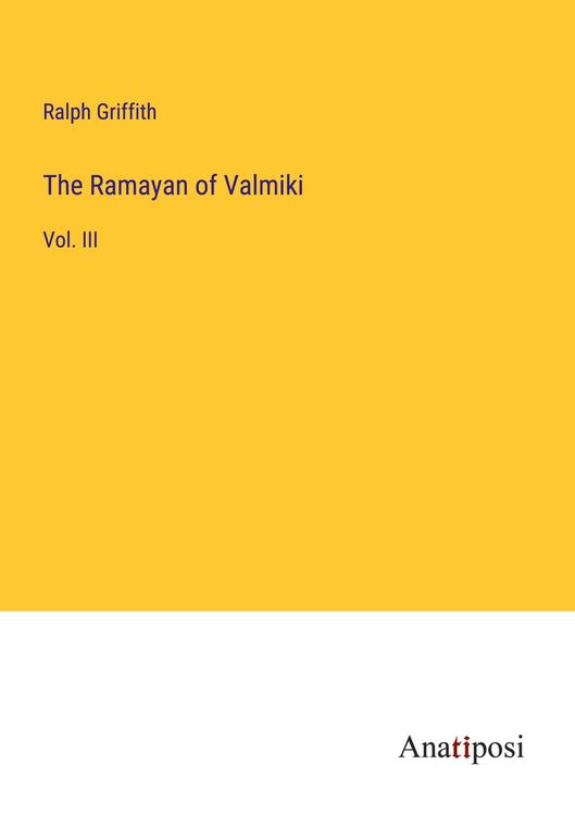 Produktbild: The Ramayan of Valmiki
