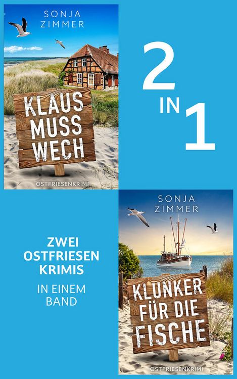 Produktbild: Klaus muss wech & Klunker f&uuml;r die Fische | Zwei Ostfriesenkrimis in einem Band (Nur bei uns!)