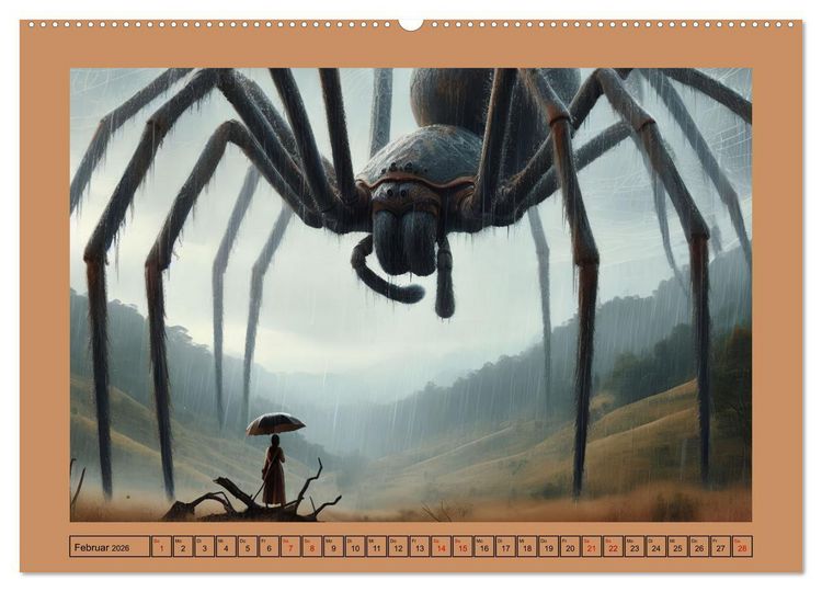 Produktbild: Im Reich der Riesenspinnen (hochwertiger Premium Wandkalender 2026 DIN A2 quer), Kunstdruck in Hochglanz