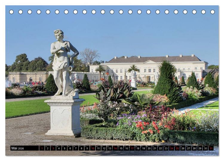 Produktbild: Die G&auml;rten in Herrenhausen (Tischkalender 2026 DIN A5 quer), CALVENDO Monatskalender