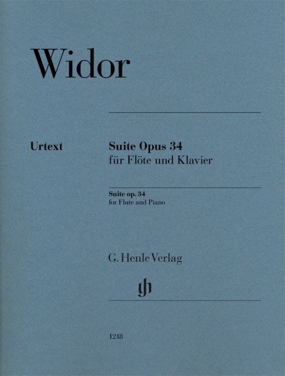 Produktbild: Charles-Marie Widor - Suite op. 34 für Flöte und Klavier