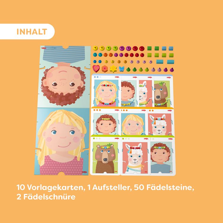 Produktbild: HABA 2012247001 - Jewelry Fun, F&auml;delspiel Schmuckst&uuml;cke, 63-teilig