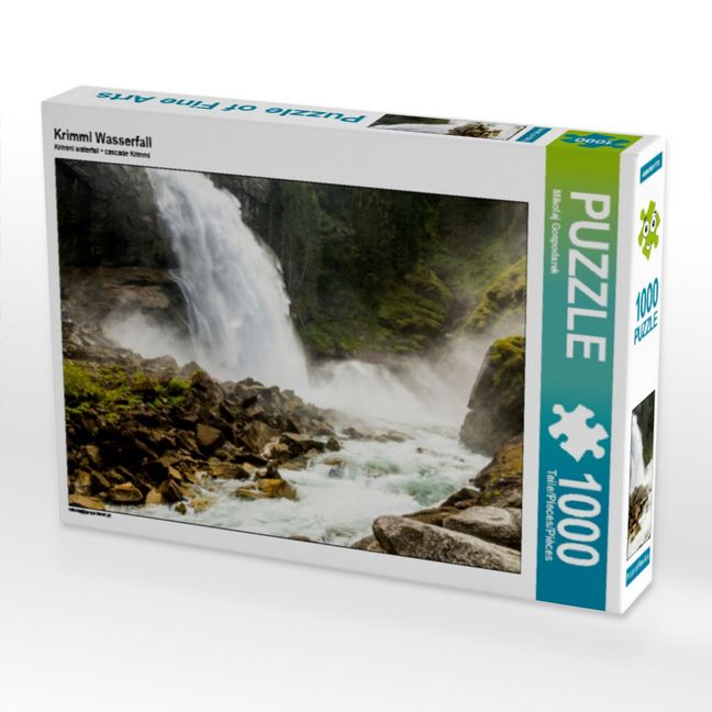 Produktbild: CALVENDO Puzzle Krimml Wasserfall 1000 Teile Puzzle quer | 1000 Teile Lege-Gr&ouml;&szlig;e 64 &times; 48 cm Foto-Puzzle f&uuml;r gl&uuml;ckliche Stunden