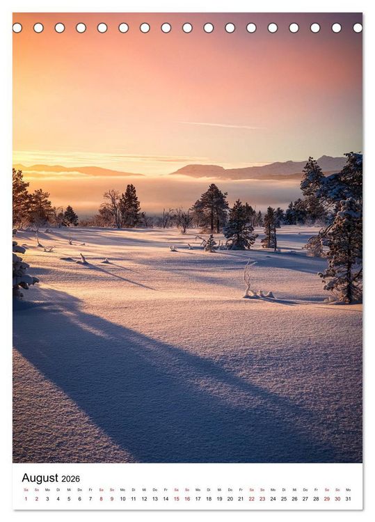 Produktbild: Norwegen - Eine Reise durch das skandinavische Land. (Tischkalender 2026 DIN A5 hoch), CALVENDO Monatskalender