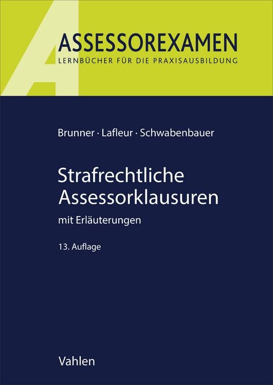 Produktbild: Strafrechtliche Assessorklausuren