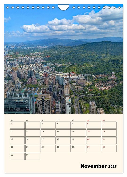 Produktbild: Taiwan &ndash; Traumreise durch Asiens Geheimtipp (Wandkalender 2027 DIN A4 hoch), CALVENDO Monatskalender
