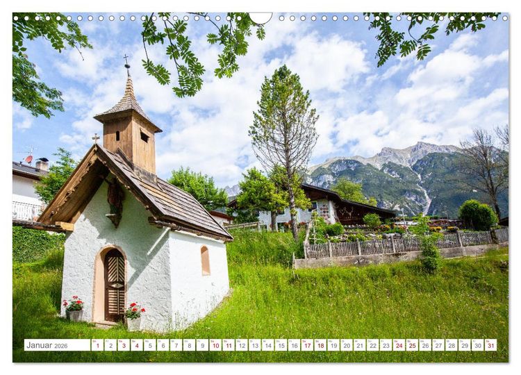 Produktbild: Kapellen im Tiroler Leutaschtal (Wandkalender 2026 DIN A3 quer), CALVENDO Monatskalender