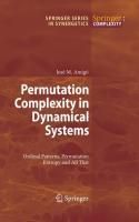 Produktbild: Permutation Complexity in Dynamical Systems