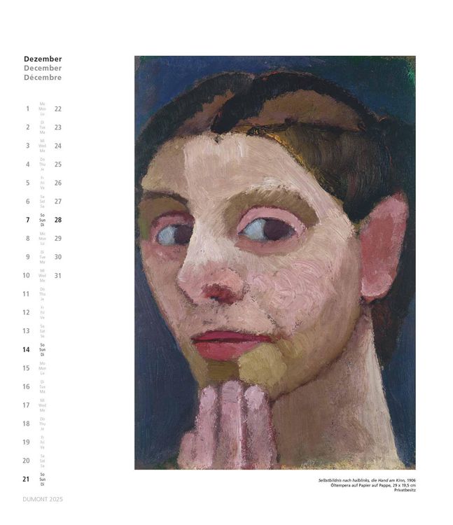 Produktbild: Paula Modersohn-Becker 2025 - Kunstkalender - Wandkalender