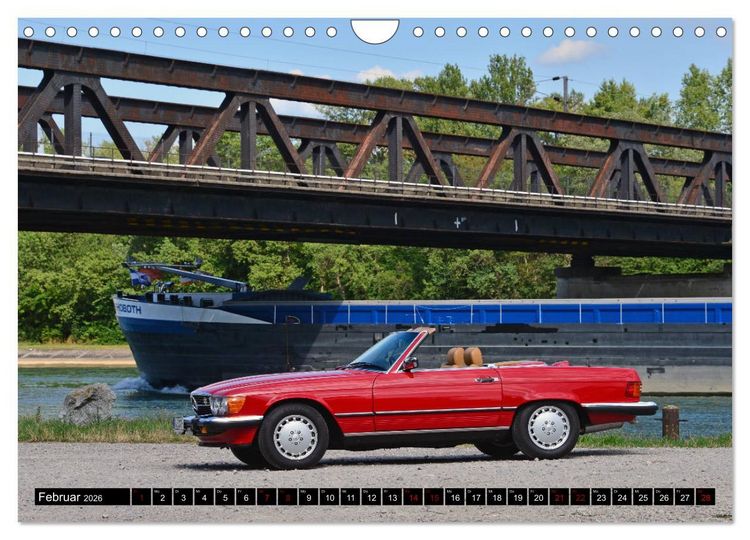 Produktbild: Ein Stern f&uuml;r Amerika - Mercedes Benz 560 SL (Wandkalender 2026 DIN A4 quer), CALVENDO Monatskalender