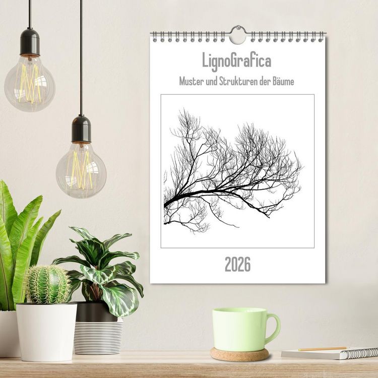 Produktbild: LignoGrafica - Muster und Strukturen der B&auml;ume (Wandkalender 2026 DIN A4 hoch), CALVENDO Monatskalender