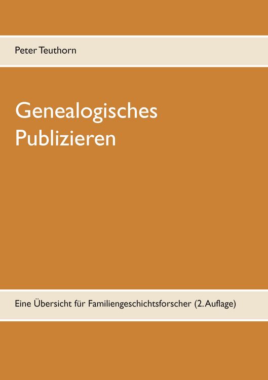 Produktbild: Genealogisches Publizieren