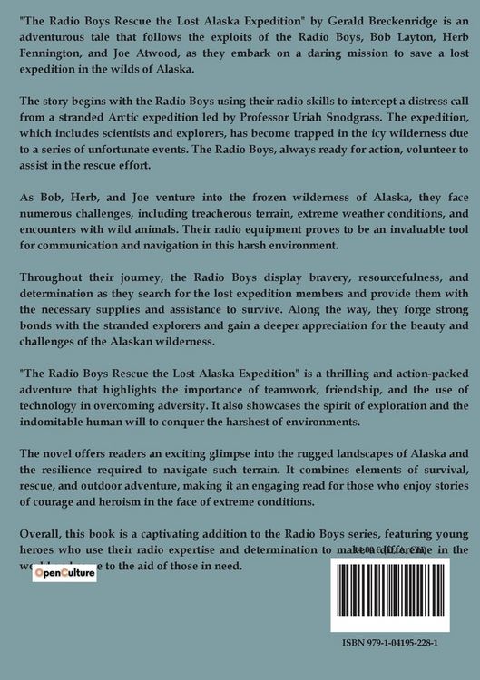 Produktbild: The Radio Boys Rescue the Lost Alaska Expedition
