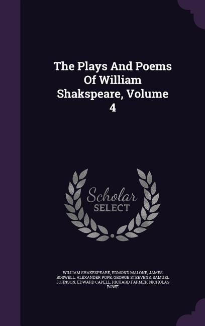 Produktbild: The Plays And Poems Of William Shakspeare, Volume 4