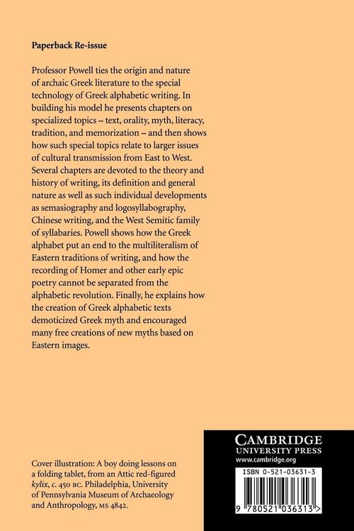 Produktbild: Writing and the Origins of Greek Literature