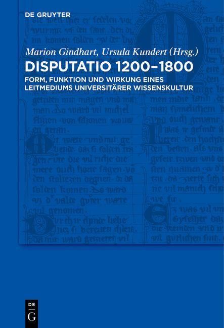 Produktbild: Disputatio 1200-1800