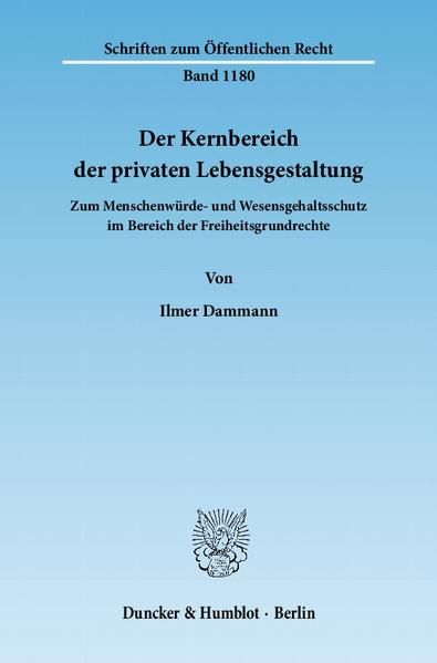 Produktbild: Der Kernbereich der privaten Lebensgestaltung.