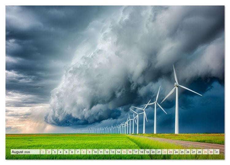 Produktbild: Windtr&auml;ume (Tischkalender 2026 DIN A5 quer), CALVENDO Monatskalender