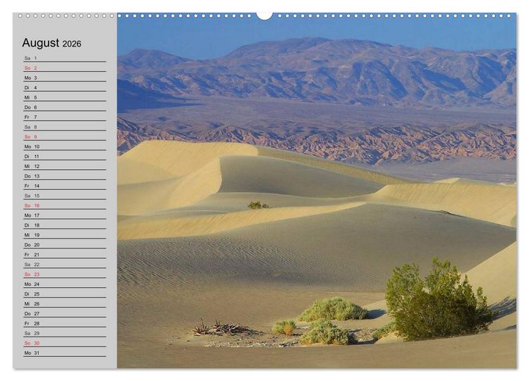 Produktbild: Kalifornien. Die goldene Westk&uuml;ste (Wandkalender 2026 DIN A2 quer), CALVENDO Monatskalender