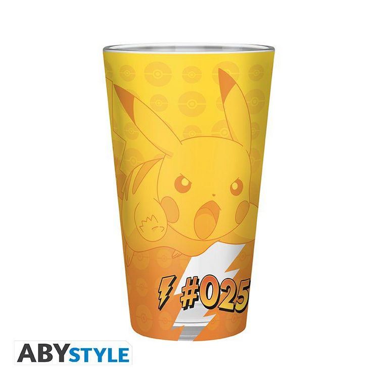 Produktbild: POKEMON - Large Glass Premium - 400ml - Pikachu foil