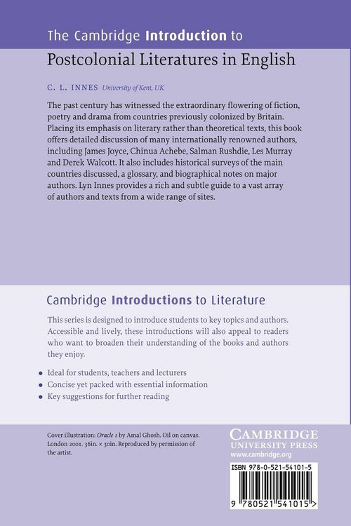 Produktbild: The Cambridge Introduction to Postcolonial Literatures in English
