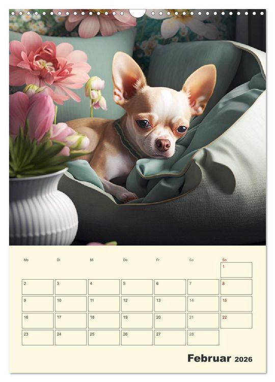 Produktbild: Witzige Chihuahuas. Gl&uuml;ckliche Temperamentb&uuml;ndel (Wandkalender 2026 DIN A3 hoch), CALVENDO Monatskalender