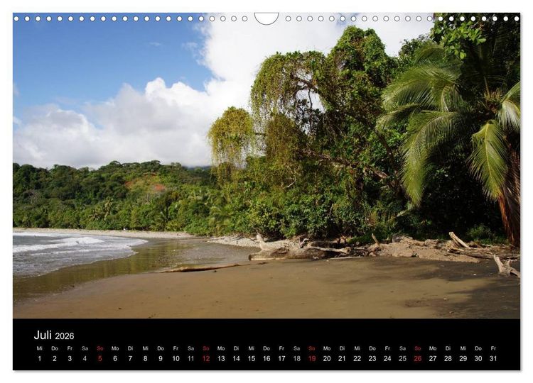 Produktbild: Costa Rica (Wandkalender 2026 DIN A3 quer), CALVENDO Monatskalender