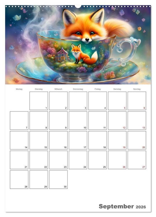 Produktbild: Tierische Kaffee Gesellschaft (Wandkalender 2026 DIN A2 hoch), CALVENDO Monatskalender