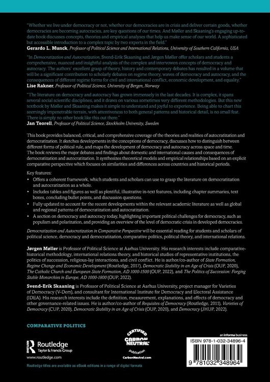 Produktbild: Democratization and Autocratization in Comparative Perspective