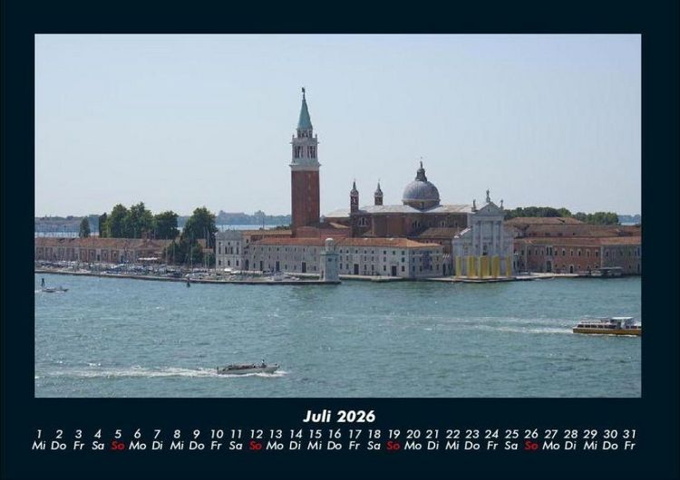 Produktbild: Venedig 2026 Fotokalender DIN A4