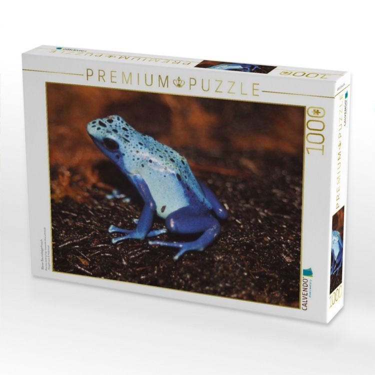 Produktbild: CALVENDO Puzzle Blauer Baumsteigerfrosch | 1000 Teile Lege-Gr&ouml;&szlig;e 64x48cm Foto-Puzzle f&uuml;r gl&uuml;ckliche Stunden