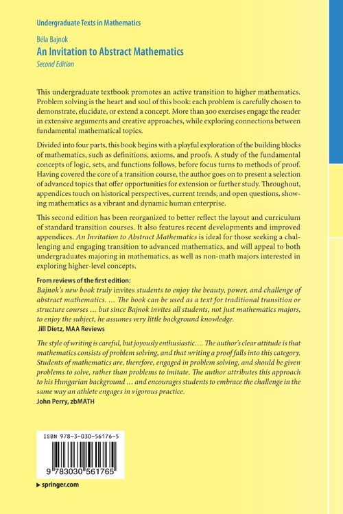 Produktbild: An Invitation to Abstract Mathematics