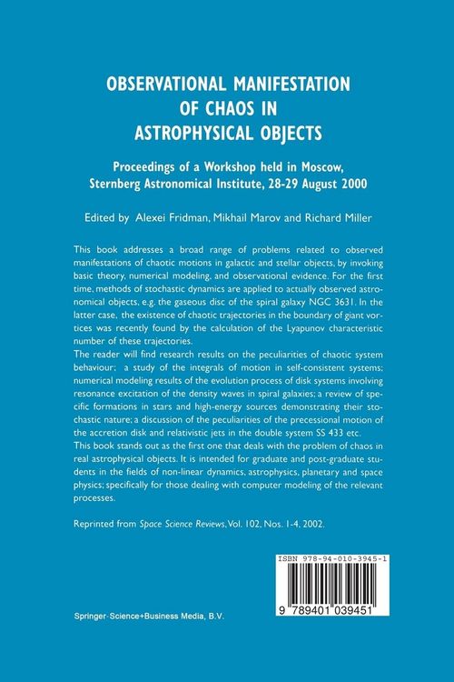 Produktbild: Observational Manifestation of Chaos in Astrophysical Objects