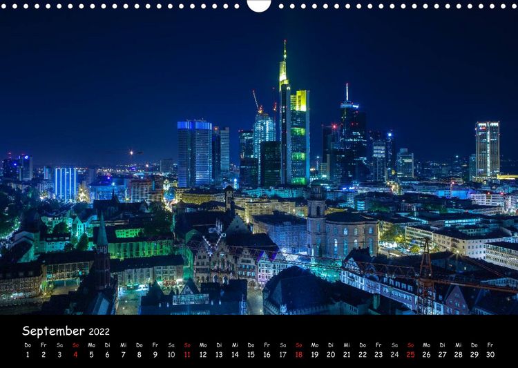 Produktbild: Frankfurt am Main Skylights (Wandkalender 2022 DIN A3 quer)