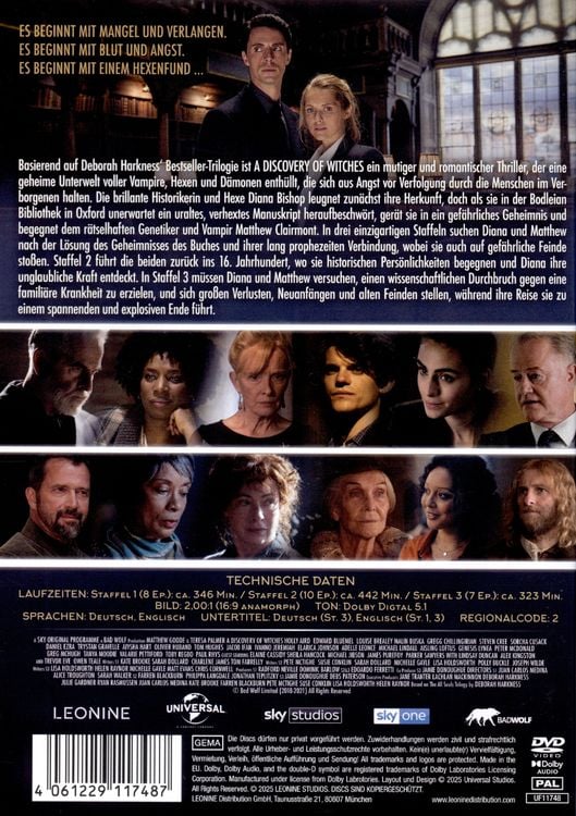 Produktbild: A Discovery of Witches - Staffel 1-3 - Komplettbox [7 DVDs]