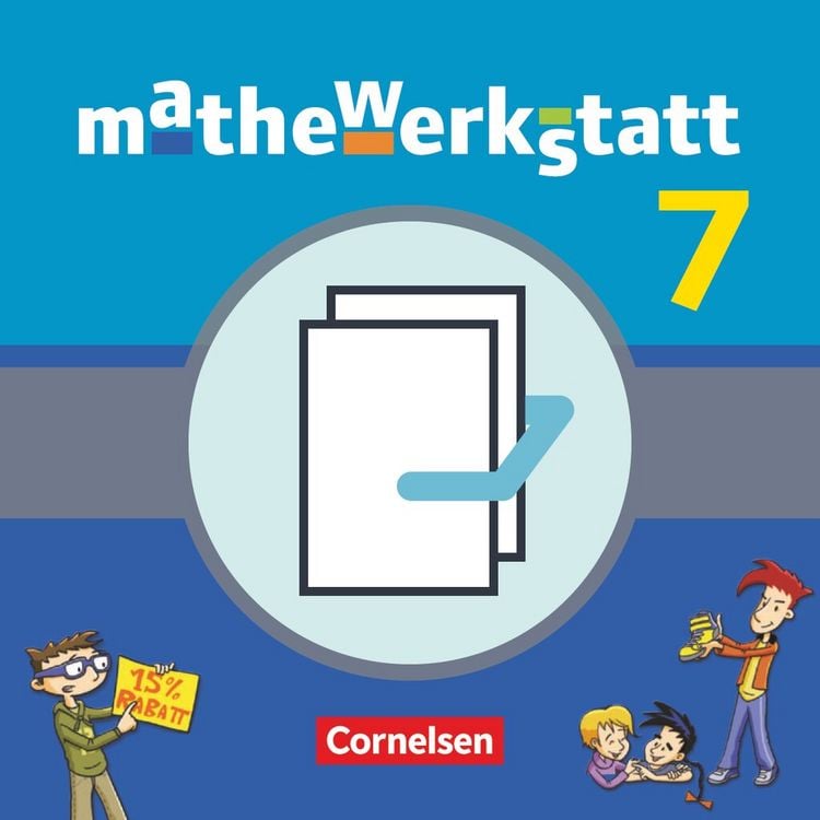 Produktbild: Mathewerkstatt 7. Schuljahr. Schülerbuch mit Materialblock. Mittlerer Schulabschluss