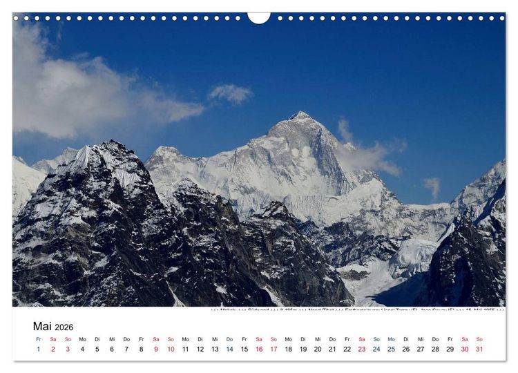 Produktbild: Solo Khumbu (Wandkalender 2026 DIN A3 quer), CALVENDO Monatskalender