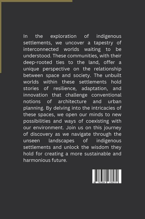 Produktbild: Unbuilt Worlds: Understanding Space and Society in Indigenous Settlements