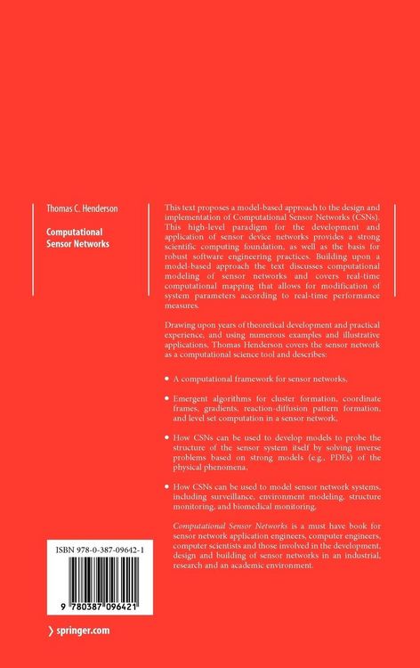Produktbild: Computational Sensor Networks