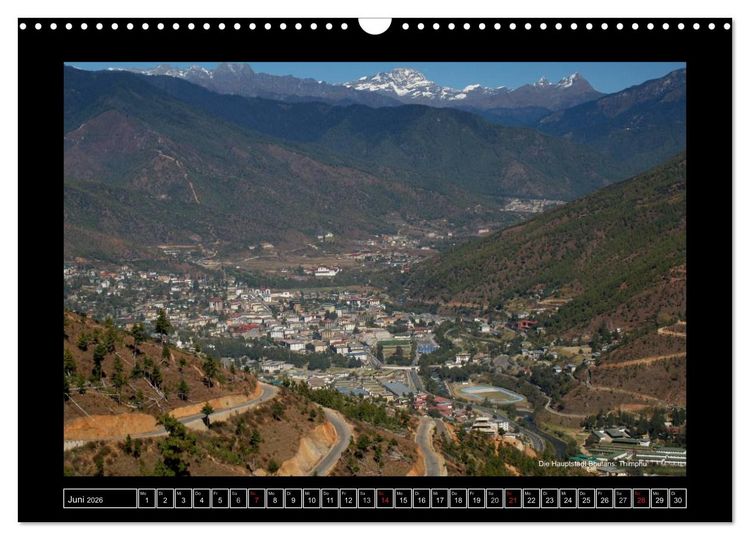 Produktbild: Bhutan Druk Yul 2026 (Wandkalender 2026 DIN A3 quer), CALVENDO Monatskalender