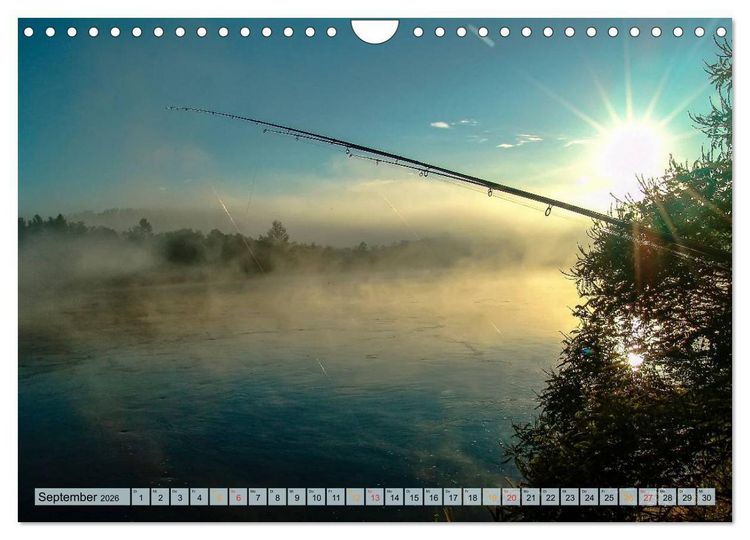 Produktbild: Ruhig werden - Angeln (Wandkalender 2026 DIN A4 quer), CALVENDO Monatskalender
