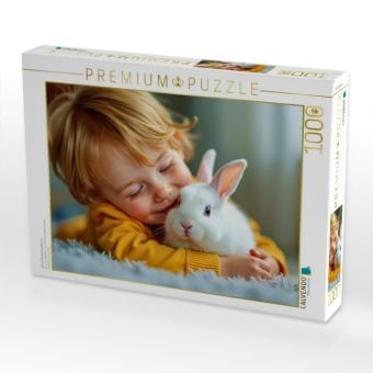 Produktbild: CALVENDO Puzzle Das ist Kaninchenliebe pur. | 1000 Teile Lege-Gr&ouml;&szlig;e 64x48cm Foto-Puzzle f&uuml;r gl&uuml;ckliche Stunden