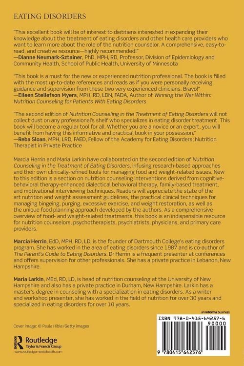 Produktbild: Nutrition Counseling in the Treatment of Eating Disorders