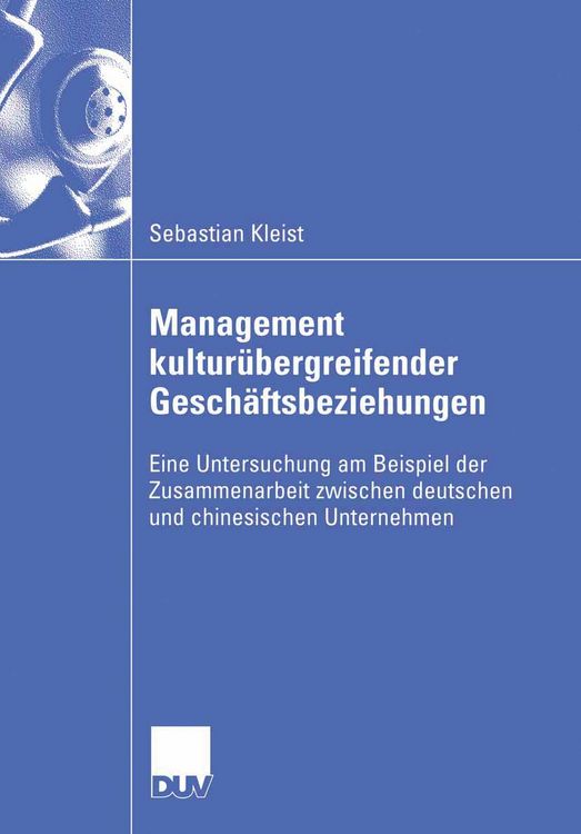 Produktbild: Management kultur&uuml;bergreifender Gesch&auml;ftsbeziehungen