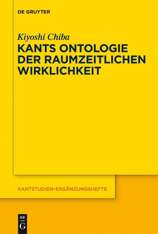 Produktbild: Kants Ontologie der raumzeitlichen Wirklichkeit