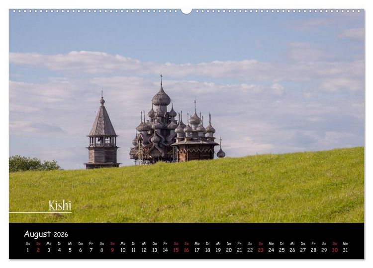 Produktbild: Von Moskau nach St. Petersburg (hochwertiger Premium Wandkalender 2026 DIN A2 quer), Kunstdruck in Hochglanz