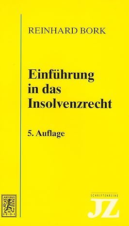 Produktbild: Einf&uuml;hrung in das Insolvenzrecht