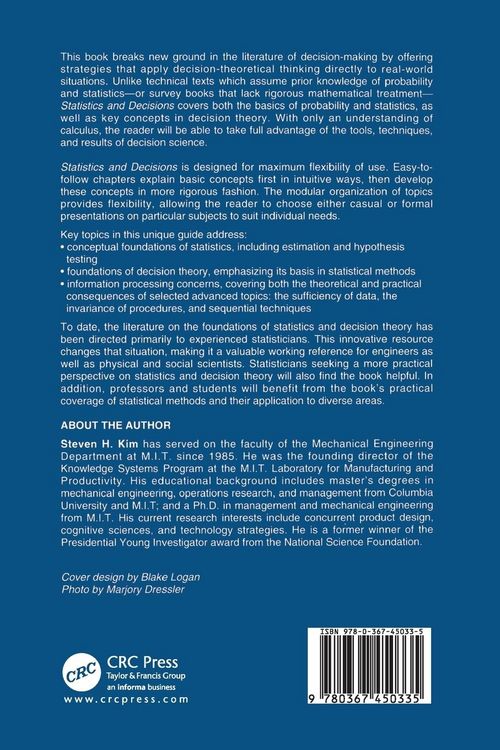 Produktbild: Statistics and Decisions